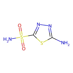 5-Amino-1,3,4-thiadiazole-2-sulfonamide structure