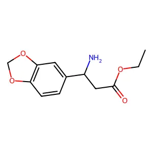 Ethyl (3R)-3-amino-3-(2H-1,3-benzodioxol-5-YL)propanoate structure