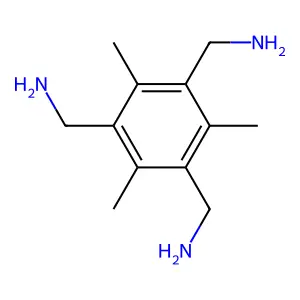 (2,4,6-Trimethylbenzene-1,3,5-triyl)trimethanamine structure
