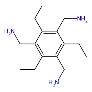 (2,4,6-Triethylbenzene-1,3,5-triyl)trimethanamine structure