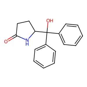 2-Pyrrolidinone, 5-(hydroxydiphenylmethyl)-, (5S)- structure