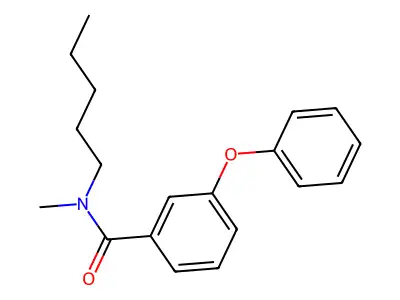 Benzamide, N-methyl-N-pentyl-3-phenoxy- structure