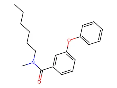 N-hexyl-N-methyl-3-phenoxybenzamide structure