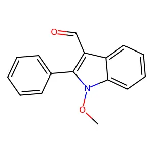 1H-Indole-3-carboxaldehyde, 1-methoxy-2-phenyl- structure