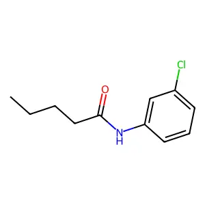 N-(3-chlorophenyl)pentanamide structure