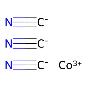 Cobalt cyanide (Co(CN)3) structure