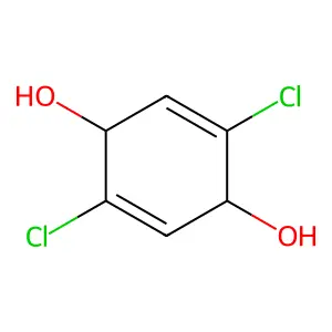 2,5-Dichloro-2,5-cyclohexadiene-1,4-diol structure