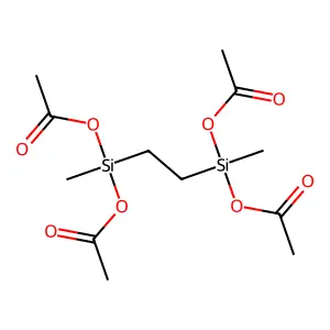 Bis(diacetoxymethyl)ethylenesilane structure