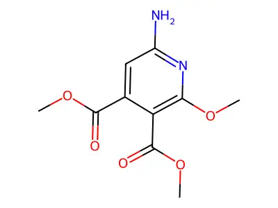 3,4-Pyridinedicarboxylic acid, 6-amino-2-methoxy-, dimethyl ester structure