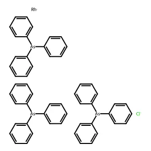 Chlorotris(triphenylarsine)rhodium structure