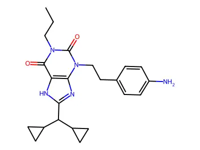 3-(3-Aminophenethyl)-8-dicyclopropylmethyl-1-propylxanthine structure
