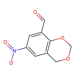 6-Nitro-2,4-dihydro-1,3-benzodioxine-8-carbaldehyde structure