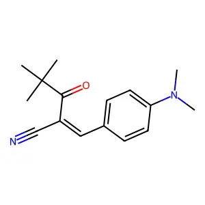 3-(4-(Dimethylamino)phenyl)-2-(2,2-dimethylpropanoyl)prop-2-enenitrile structure