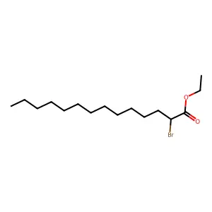 Tetradecanoic acid, 2-bromo-, ethyl ester structure