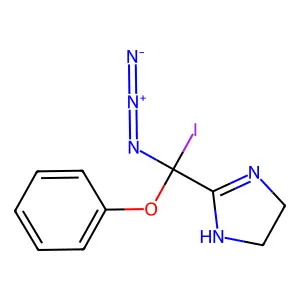 Iodoazidophenoxymethylimidazoline structure