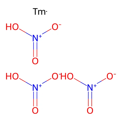 Nitric acid, thulium(3+) salt (3:1) structure