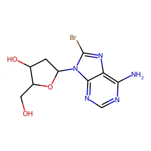 8-Bromo-2'-deoxyadenosine structure