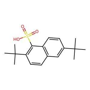 2,6-Bis(1,1-dimethylethyl)-1-naphthalenesulfonic acid structure