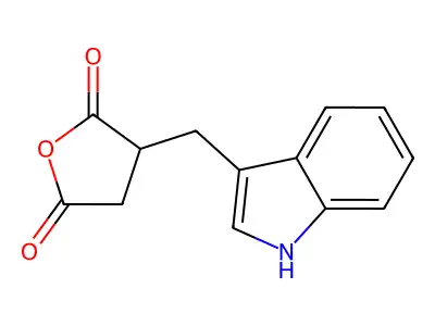 3-[(1H-indol-3-yl)methyl]oxolane-2,5-dione structure
