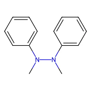 Hydrazine, 1,2-dimethyl-1,2-diphenyl- structure