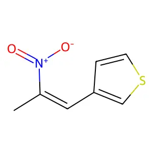 3-[(Z)-2-nitroprop-1-enyl]thiophene structure
