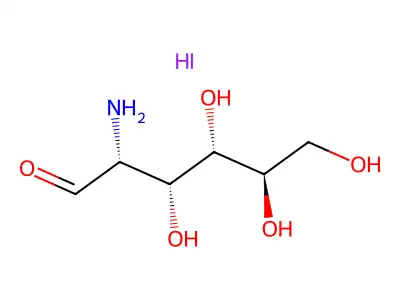 2-Amino-2-deoxyhexopyranose--hydrogen iodide (1/1) structure