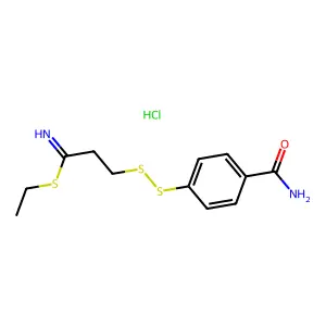 3-(4-Carboxamidophenyldithio)propionthioimidate structure