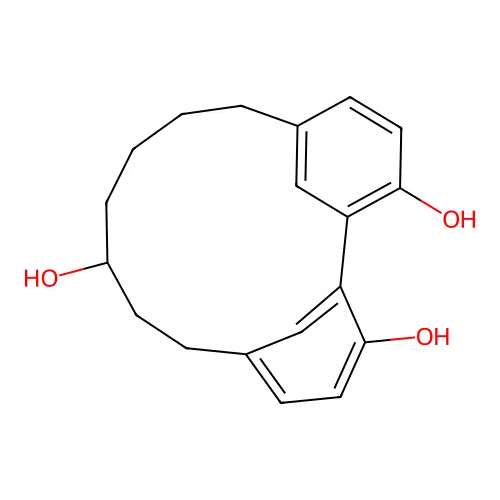 Tricyclo[12.3.1.12,6]nonadeca-1(18),2,4,6(19),14,16-hexaene-3,9,17-triol structure