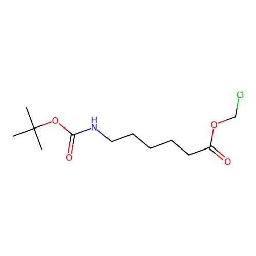 Chloromethyl 6-{[(tert-butoxy)carbonyl]amino}hexanoate structure