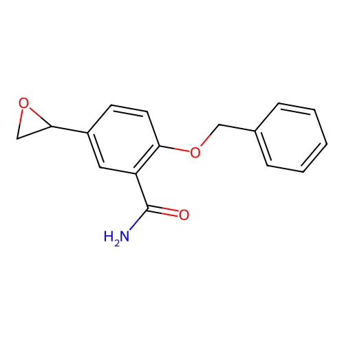 2-(Benzyloxy)-5-(2-oxiranyl)benzamide structure