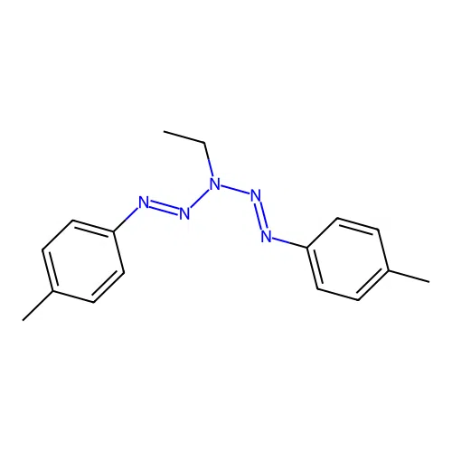 N,N-bis[(4-methylphenyl)diazenyl]ethanamine structure