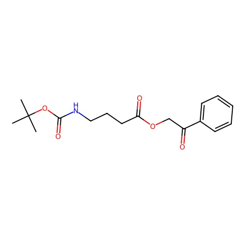 Phenacyl 4-[(2-methylpropan-2-yl)oxycarbonylamino]butanoate structure