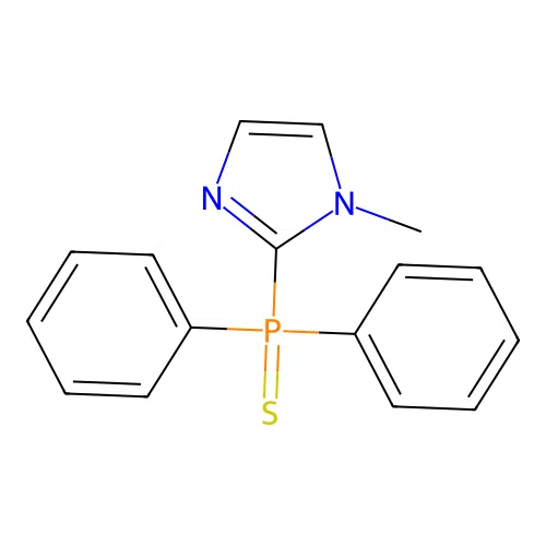 (1-Methylimidazol-2-yl)-diphenyl-sulfanylidene-lambda5-phosphane structure