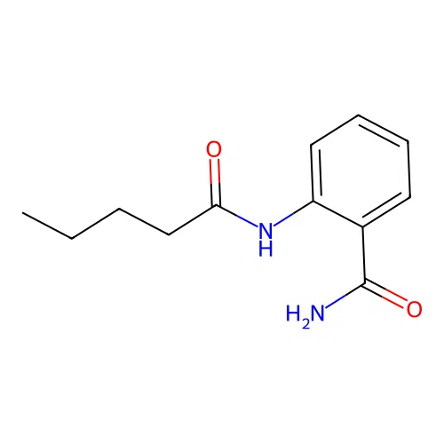 2-[(1-Oxopentyl)amino]benzamide structure