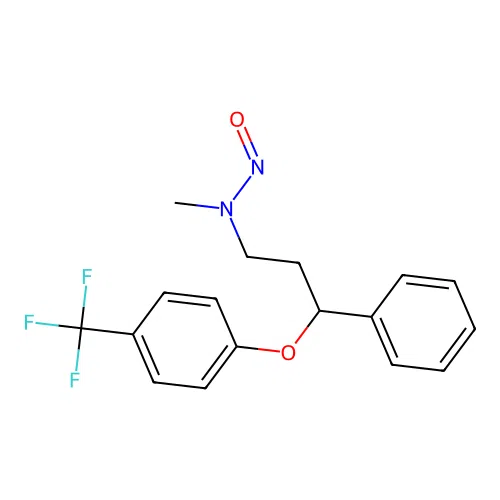 Methyl(nitroso)(3-phenyl-3-(4-(trifluoromethyl)phenoxy)propyl)amine structure