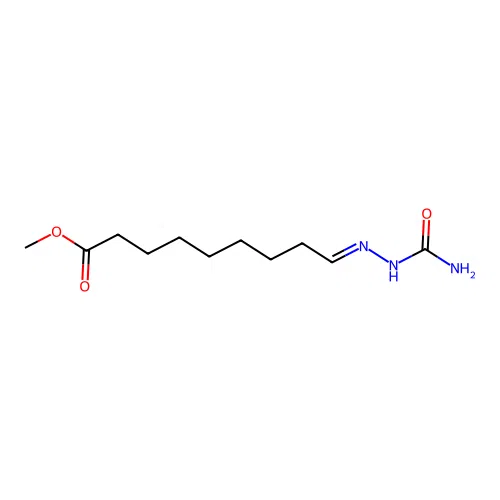 Methyl 9-(carbamoylhydrazinylidene)nonanoate structure
