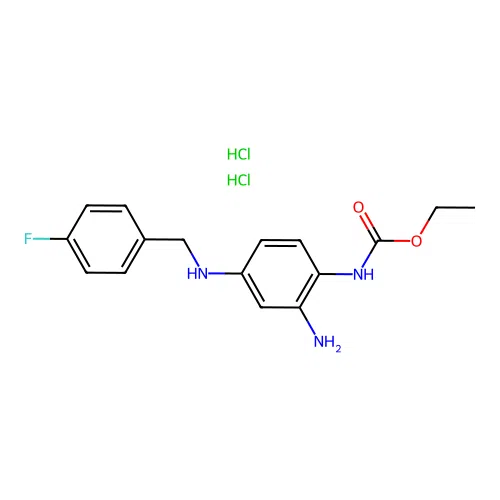 Ezogabine dihydrochloride structure