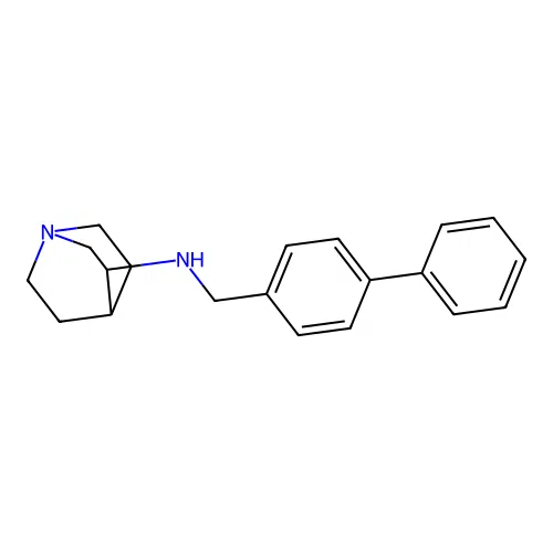 3-[(Biphenyl-4-ylmethyl)amino]quinuclidine structure