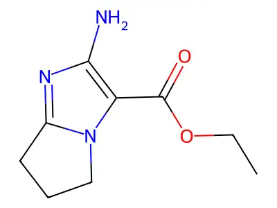 ethyl 2-amino-6,7-dihydro-5H-pyrrolo[1,2-a]imidazole-3-carboxylate structure