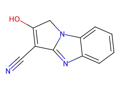 2-Oxo-1,4-dihydropyrrolo[1,2-a]benzimidazole-3-carbonitrile structure