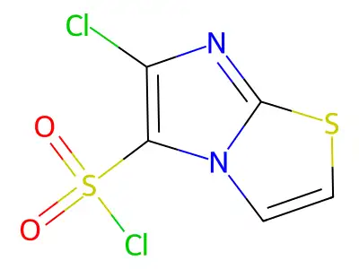 6-Chloroimidazo(2,1-b)(1,3)thiazole-5-sulfonyl chloride structure