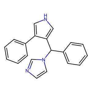 1H-Imidazole, 1-(phenyl(4-phenyl-1H-pyrrol-3-yl)methyl)- structure