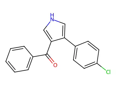(4-(4-Chlorophenyl)-1H-pyrrol-3-yl)(phenyl)methanone structure