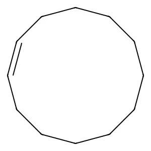 Cyclododecene, (E)- structure