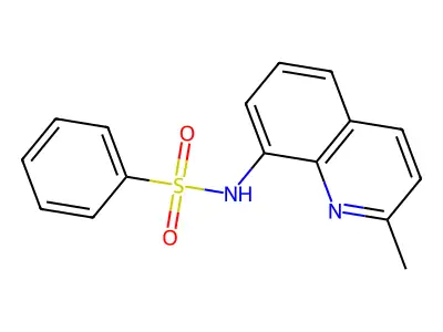 N-(2-methylquinolin-8-yl)benzenesulfonamide structure