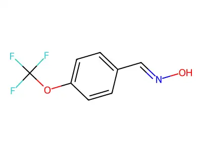 (E)-4-(trifluoromethoxy)benzaldehyde oxime structure