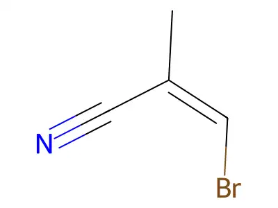 2-Propenenitrile, 3-bromo-2-methyl- structure