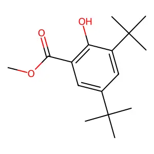 Methyl 3,5-di-t-butylsalicylate structure