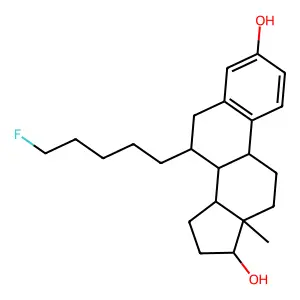 7-(5-Fluoropentyl)estradiol structure