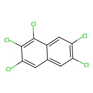 1,2,3,6,7-Pentachloronaphthalene structure